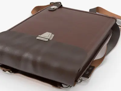  Vintage Cold War Army Map Case with Shoulder Strap Brown 