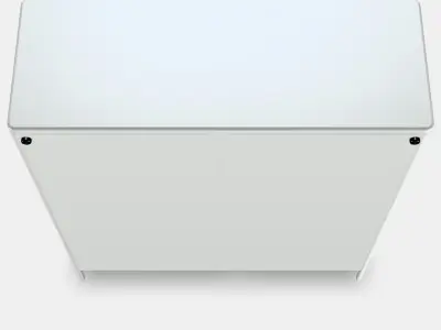 IDASEN Cabinet with sliding glass doors 3D model