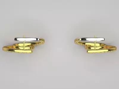 round jewelry earring je0102 3D print model