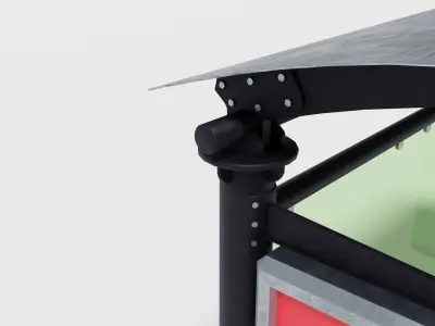 Street elements pack v4 Low-poly 3D model