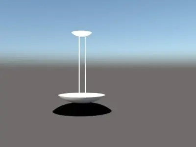 Luminaria Tulipan Low-poly 3D model