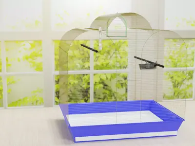 Bird Cage Free low-poly 3D model