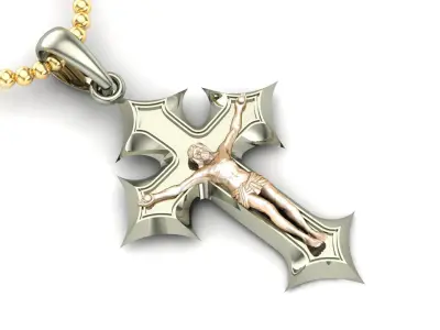 Light Gold Cross New Design  CP 69 3D print model