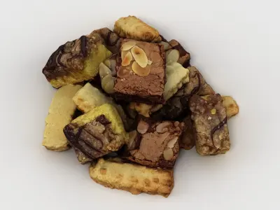 Cookies and Brownies 3D model