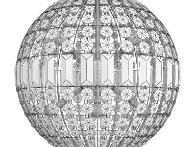 Casbah Crystal Brass Low-poly 3D model