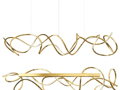 Moderm Curved Linear 3D model