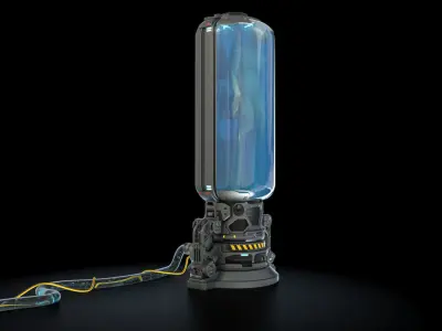 Cryo capsules set 3D model