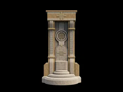 Ancient Temple asset pack 3D model