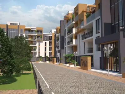 Modern Residental Complex 3D model