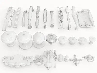 Furniture handle vol 01 3D model