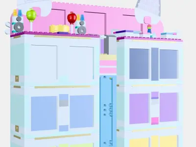 LEGO Gabby doll house toys 10788 Gabi doll house Low-poly 3D model