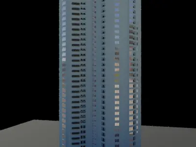 Kyiv left coast style building  3D model