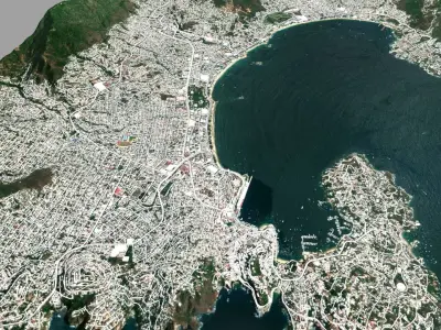 Cityscape Acapulco Mexico 3D model