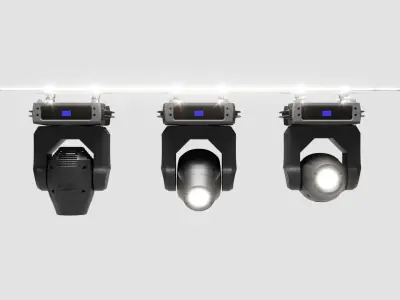 Stage Light Moving Beam Martin Rush  3D model