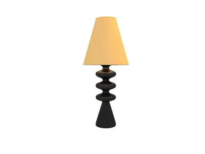 Ripple Wood Table Lamp 3D model