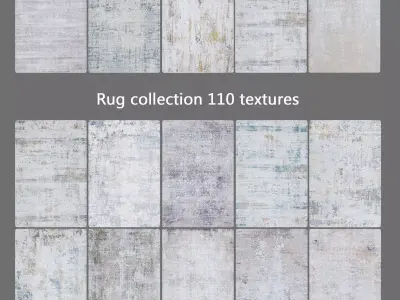 Rug collection 110 textures 3D model