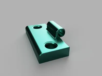Hinge pair of metal hinges Free 3D print model
