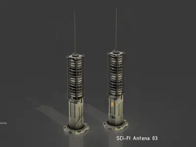 Sci-Fi Radar and Antenna Vol 01 3D model