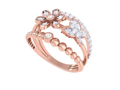  Women Ring MTL 3dm STL OBJ FBX Details 3D print model 40