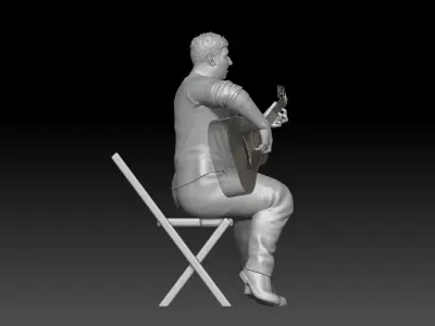 street musician MAN 3 3D print model