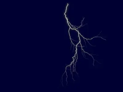 Realistic 3D Lightning CA-01 Low-poly 3D model