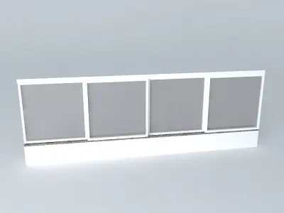 Corridor with windows Free 3D model