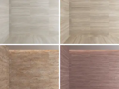 Travertine Porcelain tiles - set 03 Texture