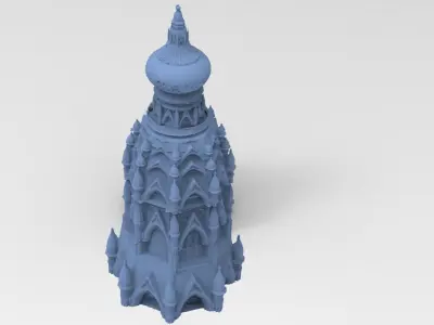Persia Royalty tower 4 versions 3D model