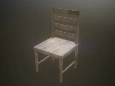 Game Ready Chairs wooden chair 3D Model Pack