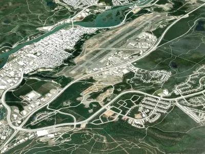 Cityscape Whitehorse Canada 3D model