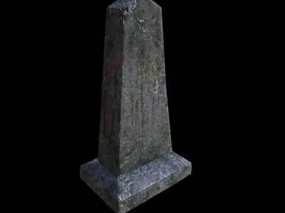 OldGravestone4 gravestone Low-poly 3D model