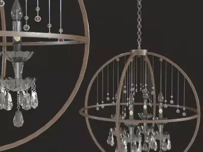 Kare Pendant Lamp Gioiello Orbit 3D model