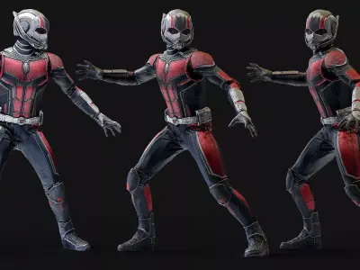 Ant Man Figure Scan Low-poly 3D model