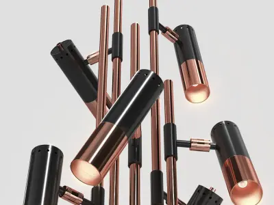 Delightfull IKE floor 10 lamps 3D model