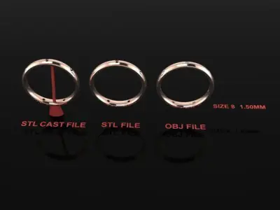 Dainty Infinity Diamond Band Ring and Fashion Wear Size8 3D print model