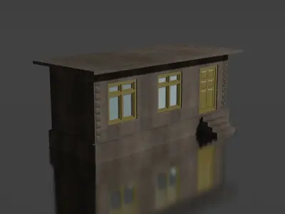 city house low-poly Low-poly 3D model shop