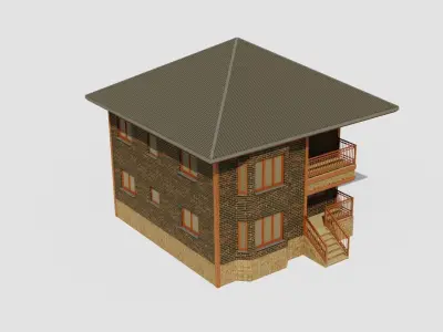 House 1 Low-poly 3D model