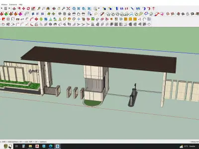 3d model of gatehouse 3D model