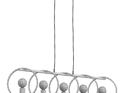 vele-luce-liberty-vl6302p05 light chandelier - gold 3D model