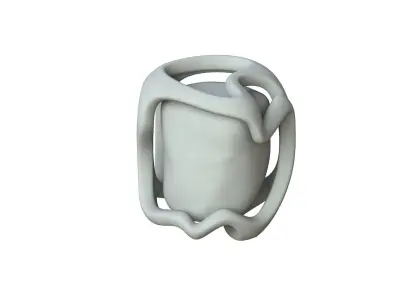 SciFi Shape Object Low Poly 14 Low-poly 3D model
