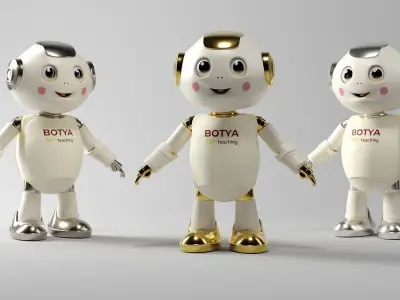 EDUBOT BATYA Low-poly 3D model