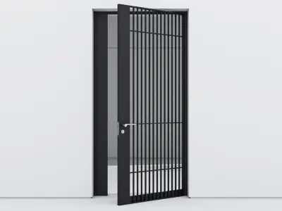 Aluminium door 175 3D model