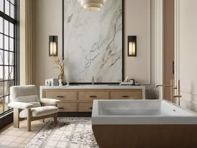 Corona render Interior scene 3ds max 3D model