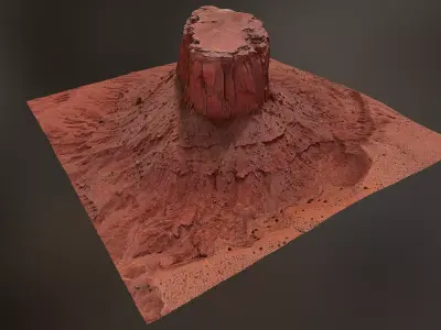 Canyon Cliff A - Scan 3D model