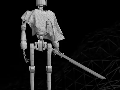 Old Robot Model - Production-Ready 3D model