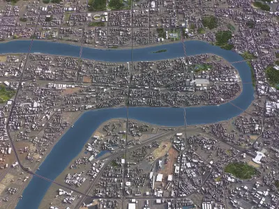 Liuzhou - 3D City Model Low-poly 3D model