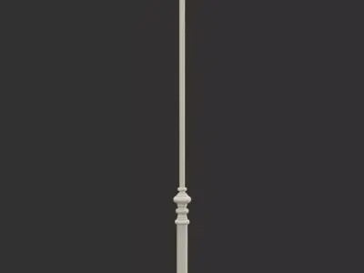 Wrought Metal Floor Lamp 3D model