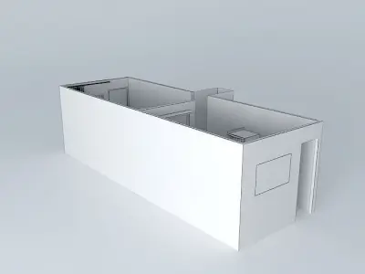 patriciaorkut house with door Free 3D model