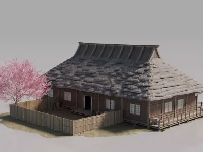 Traditional Japanese House 10 3D model