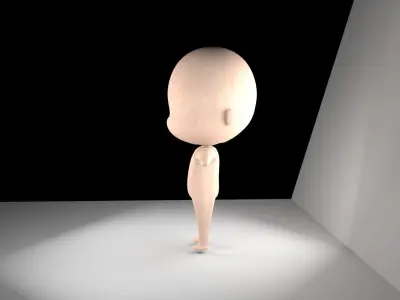 Baby Character Low Poly Low-poly 3D model